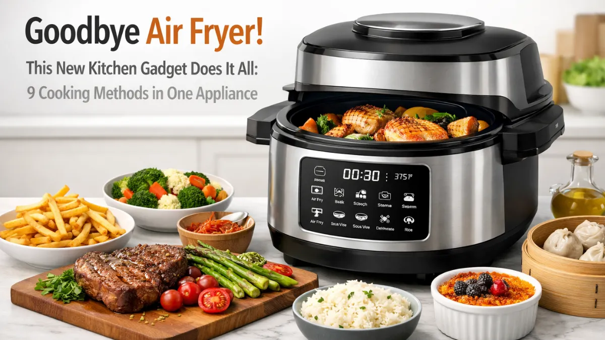 Goodbye Air Fryer: This New Kitchen Gadget Goes Far Beyond Frying, Offering 9 Different Cooking Methods in One Appliance