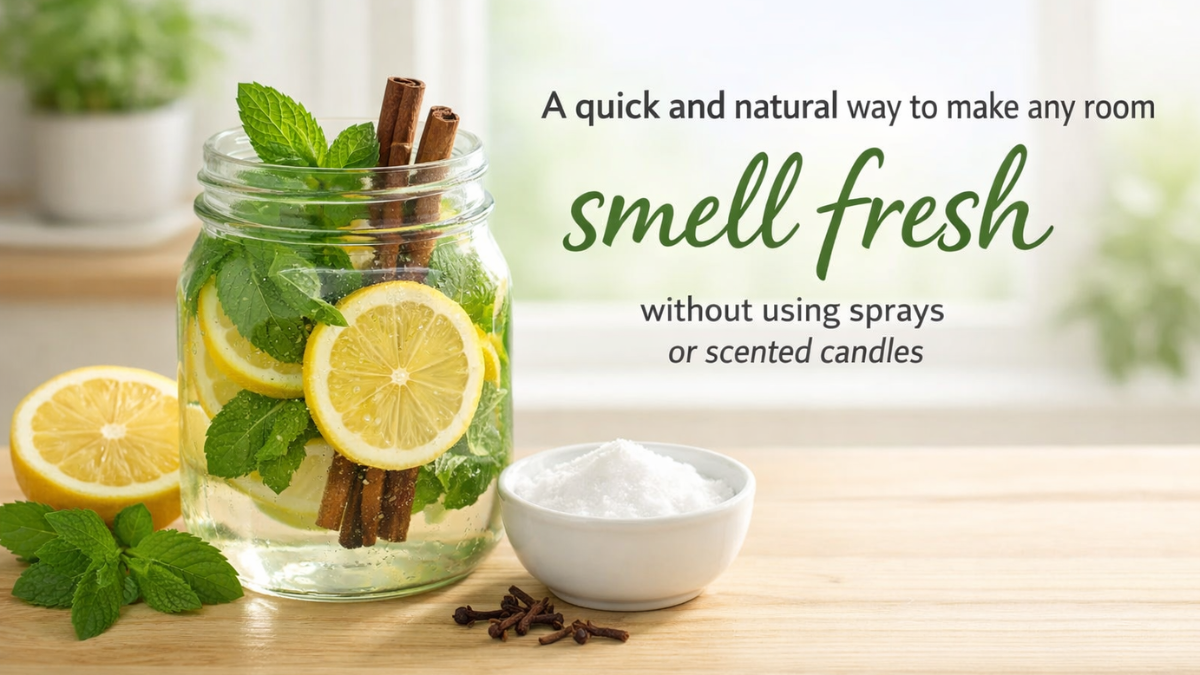 A quick and natural way to make any room smell fresh, without using sprays or scented candles